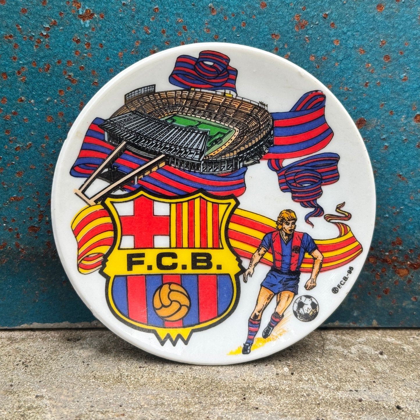 80s L'Avi Ceramic Barcelona Mini Plate