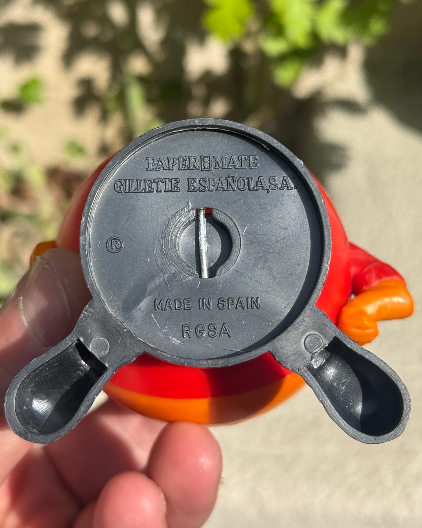 Vintage Naranjito 82 Spring Pen Holder Mascot