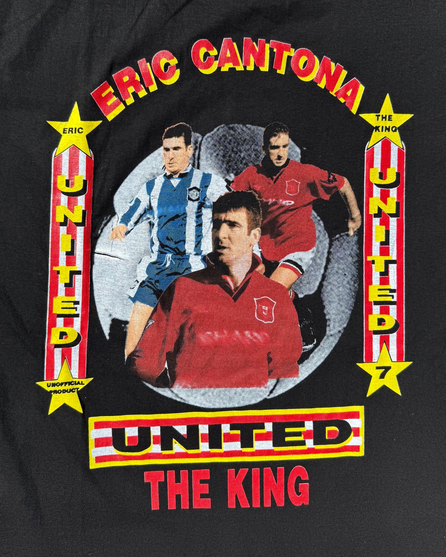 Man United Eric Cantona United The King Vintage T-Shirt