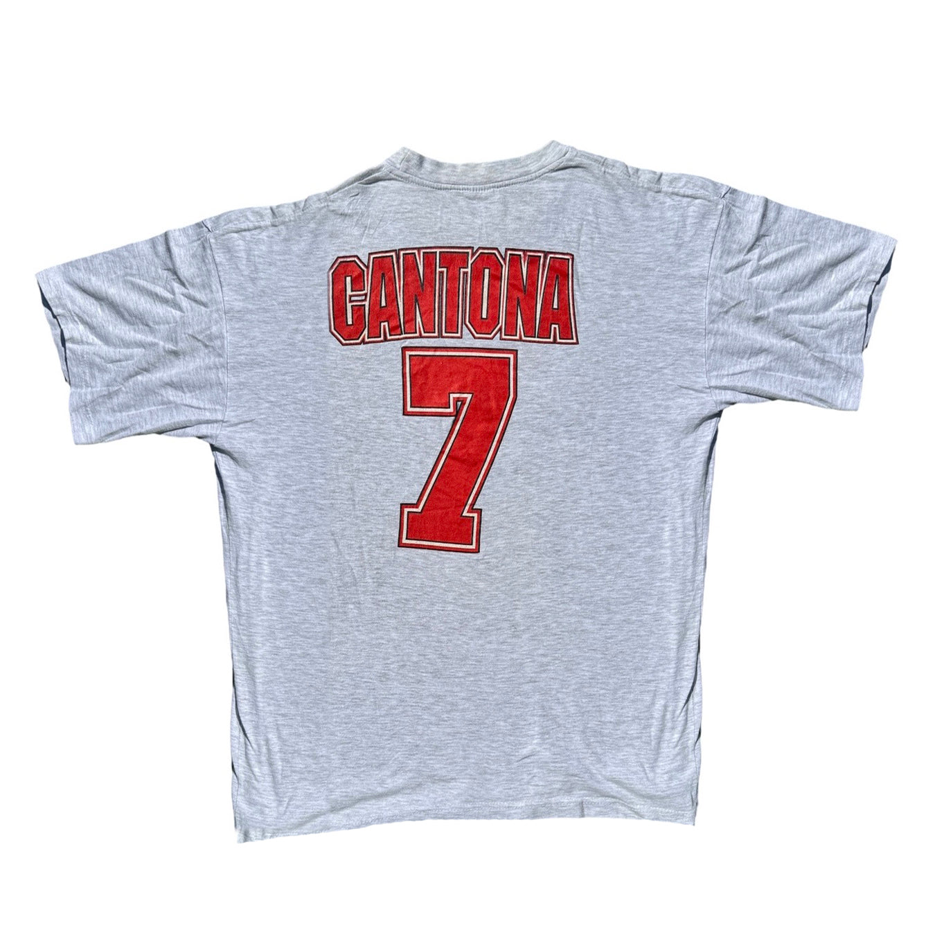Grey Man United Eric Cantona The King Vintage T-Shirt