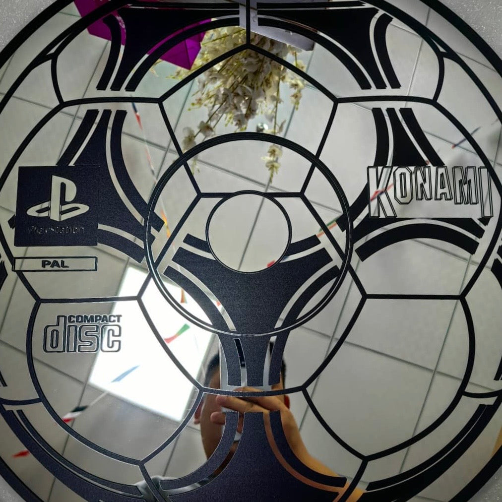 KONAMI 98 Playstation CD Rom Wall Mirror by astorelike94