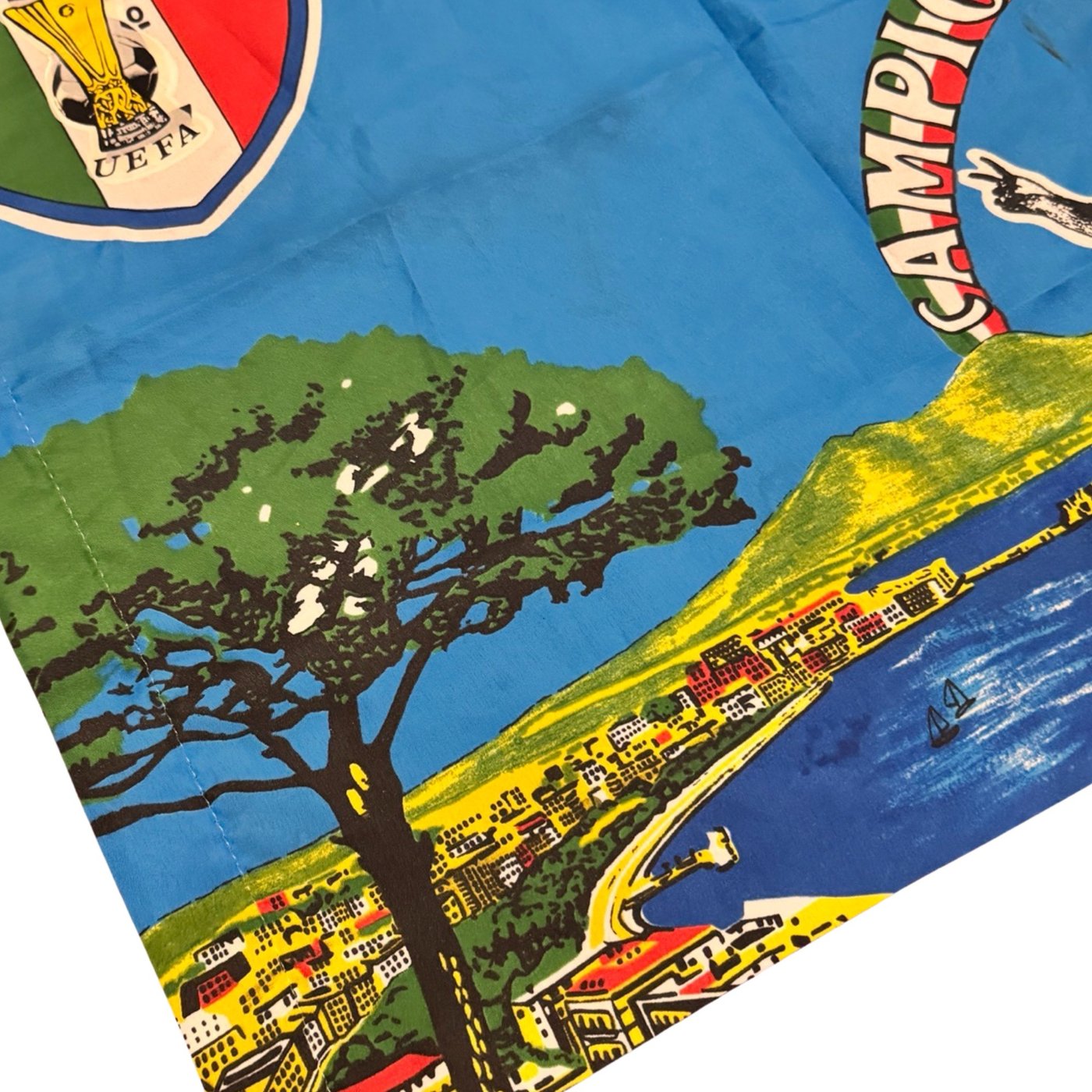 Original Napoli / Maradona 80s Uefa Scudetto Flag