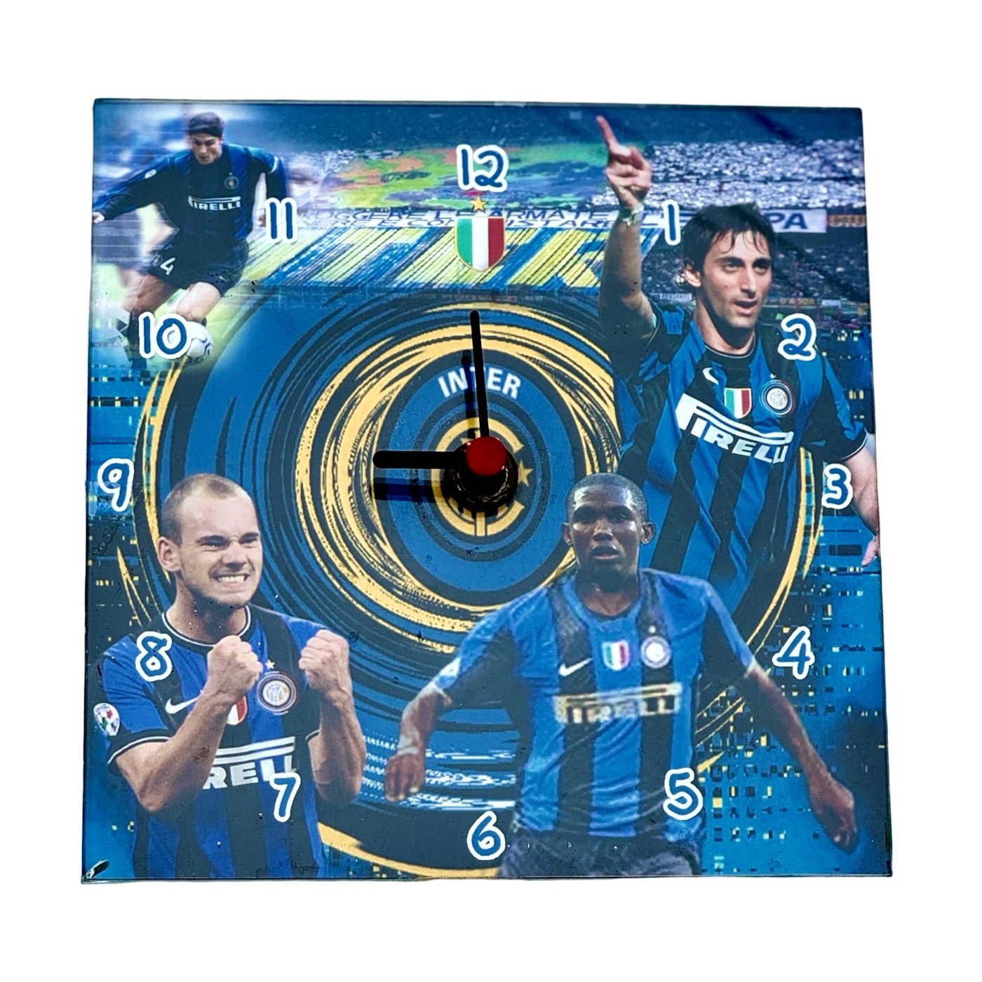 Vintage Inter Milan Montage Clock