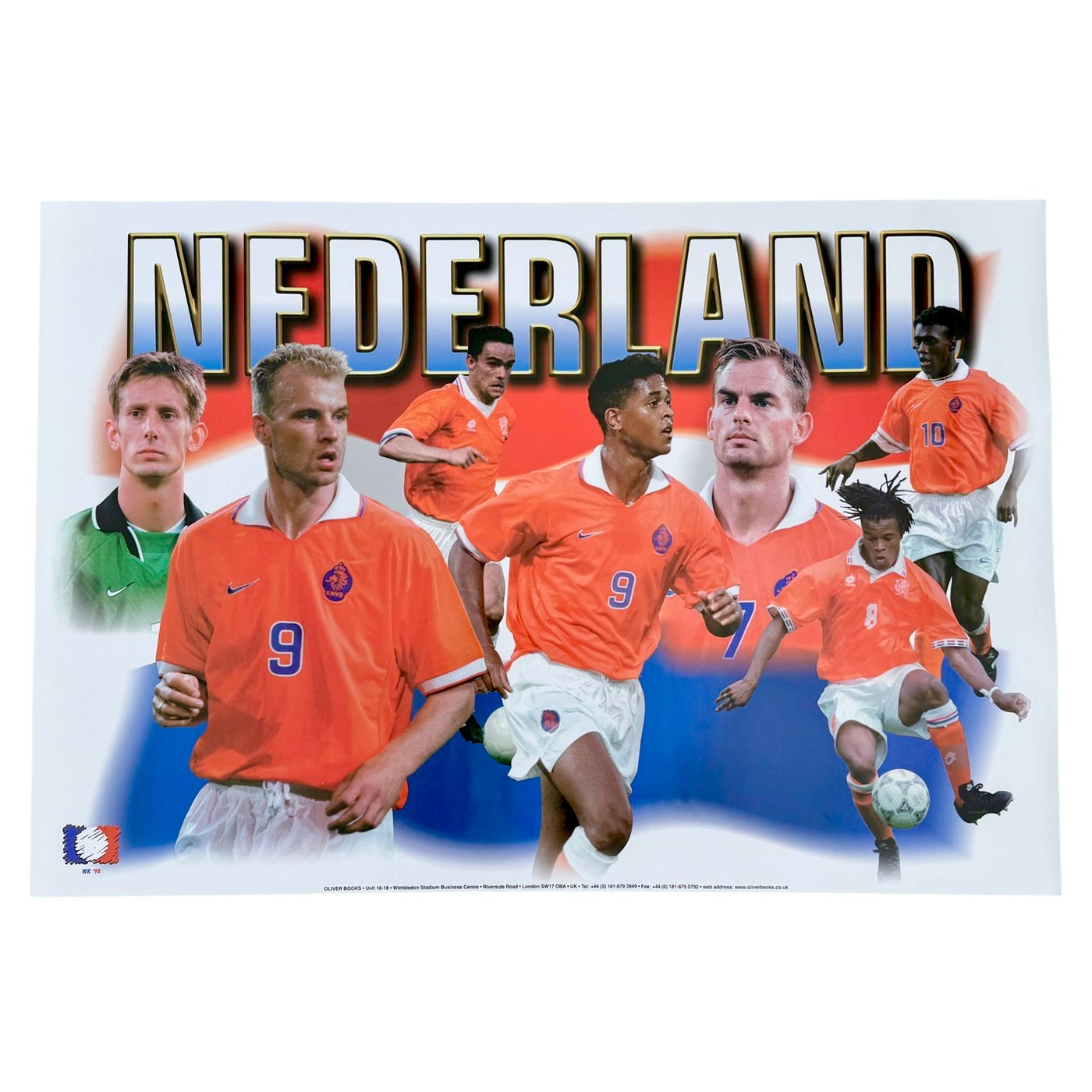 World Cup 1998 Netherlands / Holland Team Poster