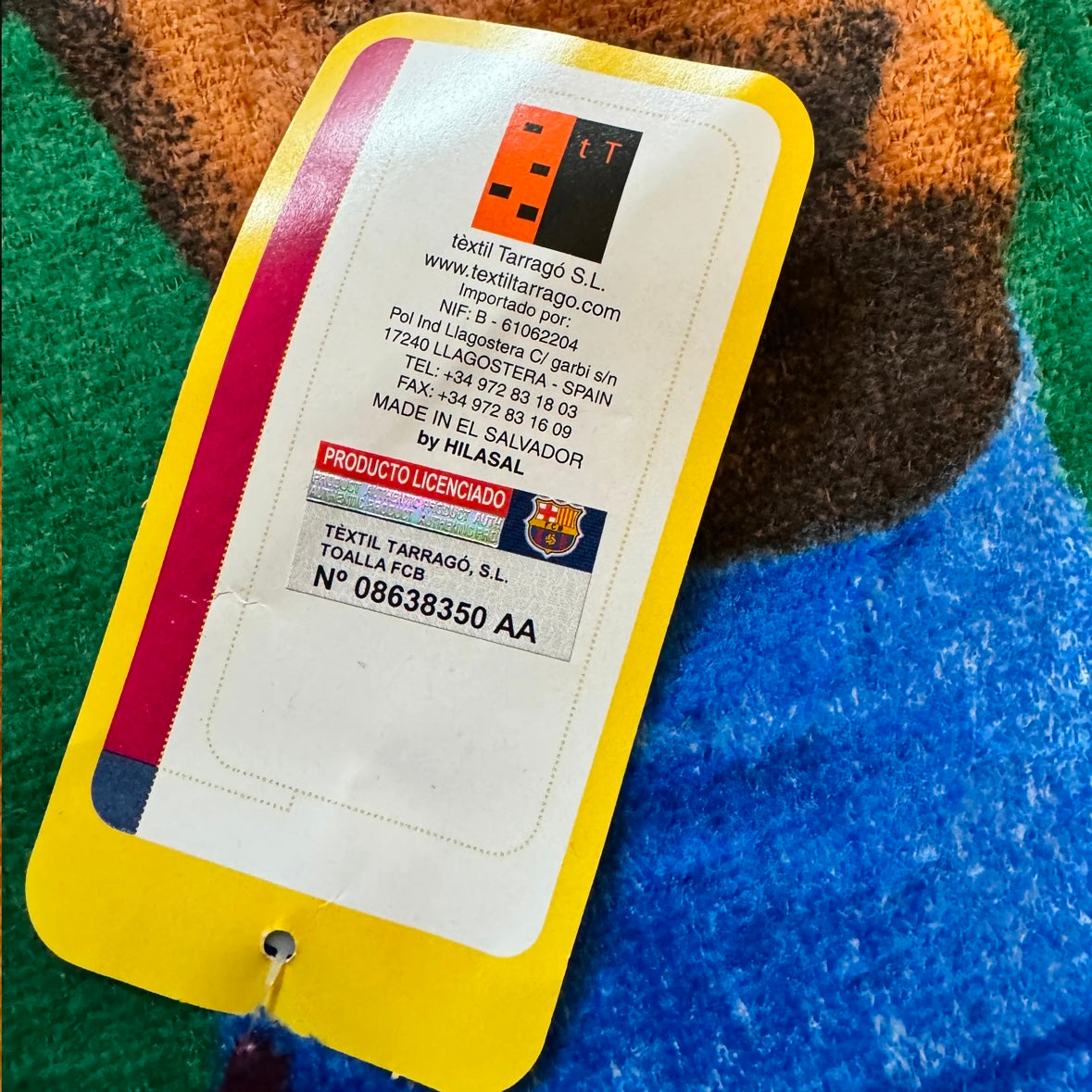 Vintage Dead Stock Barcelona Beach Towels