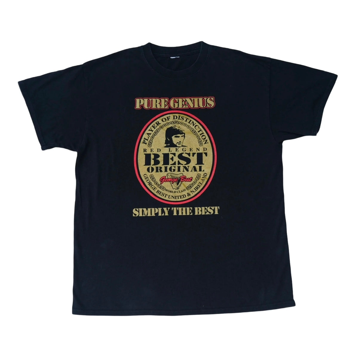 George Best - Pure Genius Guiness Bootleg T Shirt