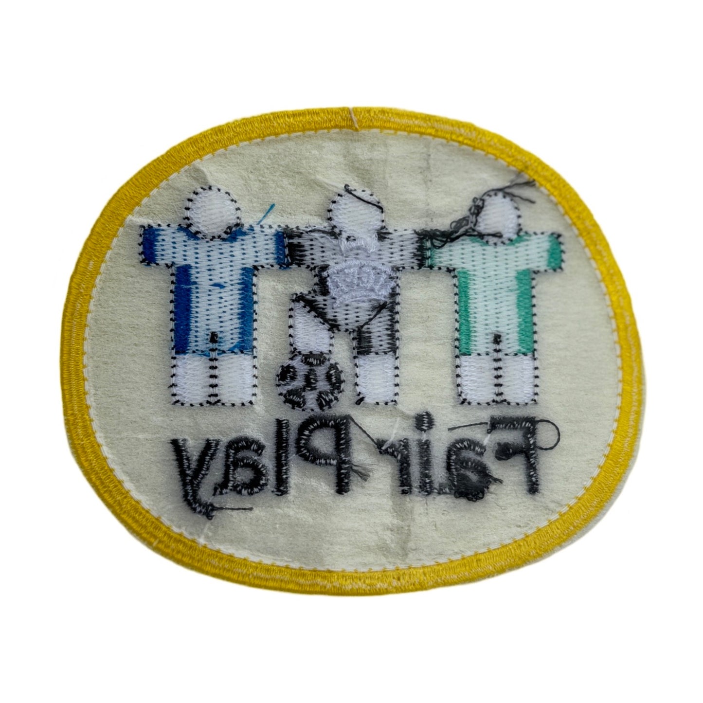Embroidered Woven Fair Play Patch Original
