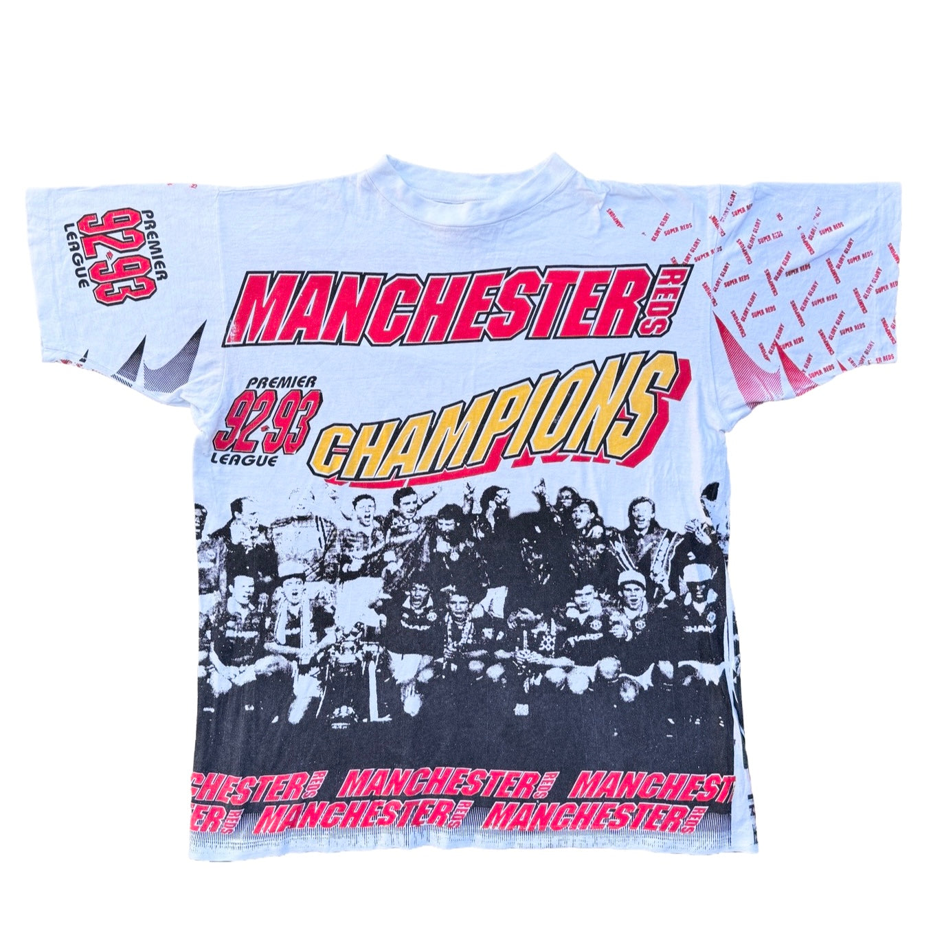 Manchester United Bootleg AOP Vintage 92/93 Football T-Shirt