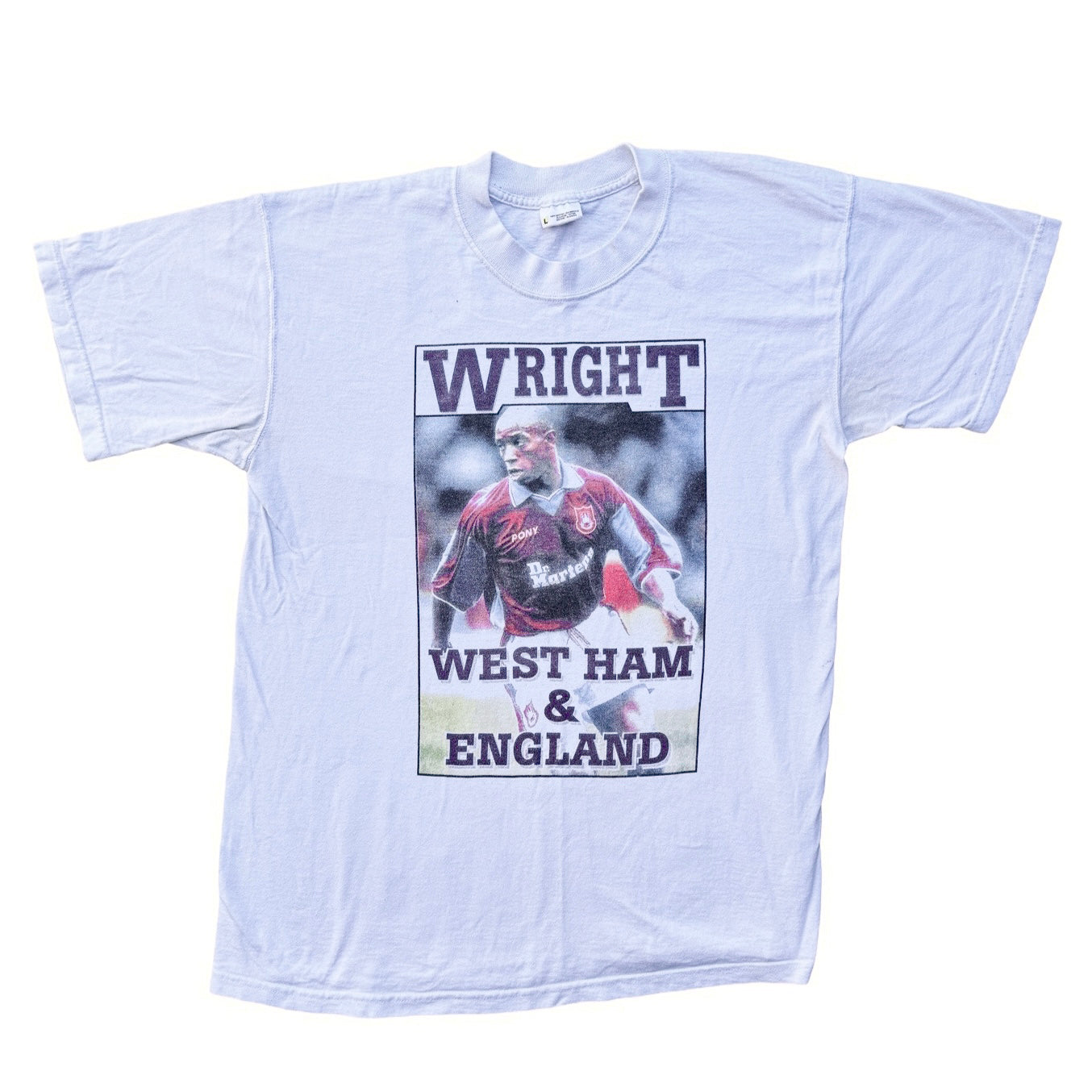 Ian Wright West Ham Vintage Football Shirt