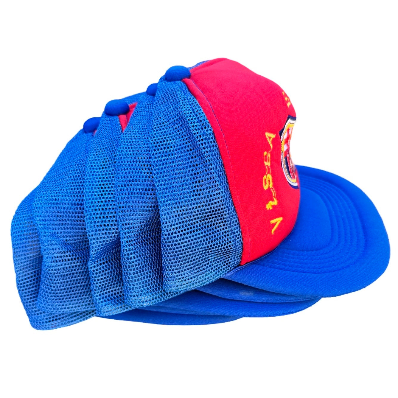 Vintage 80s Barcelona Football Snap Back Trucker Cap