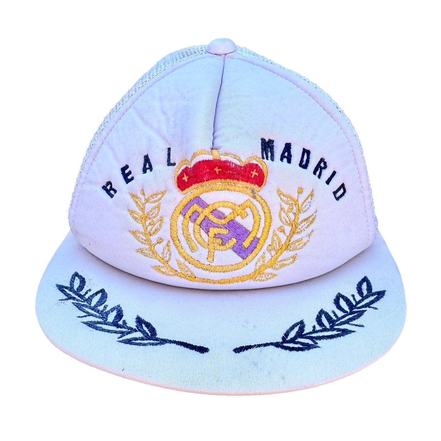 Vintage 80s Real Madrid Snap Back Trucker Cap