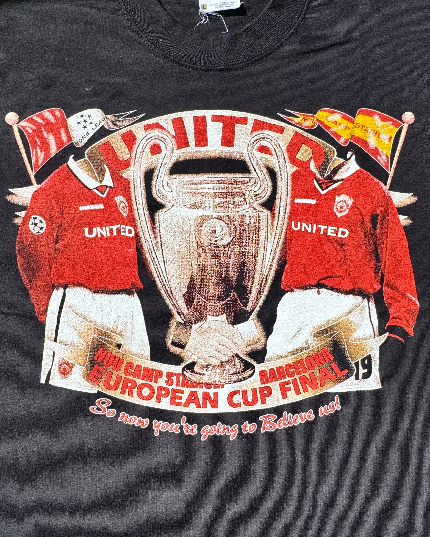 Man United - 99 Champions League Cup Final T-Shirt