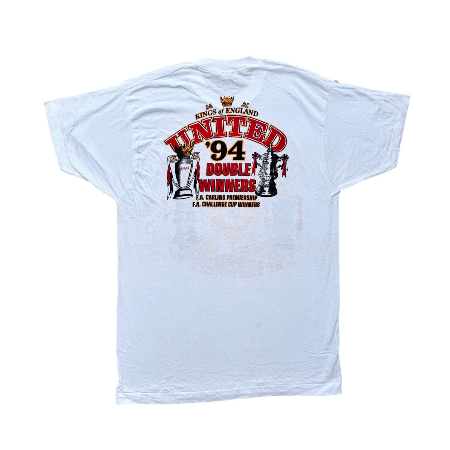 Man United 1994 Double Winners Single Stitch T-Shirt