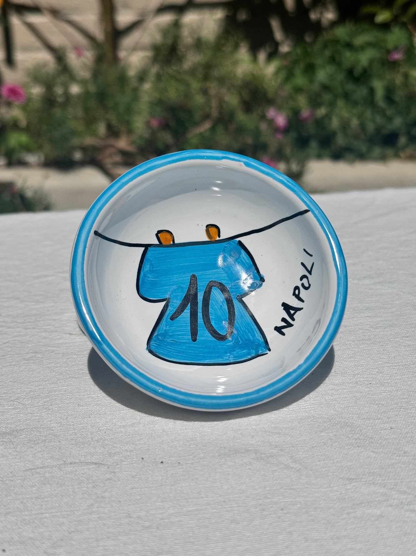 Hand Painted Ceramic Napoli 10 Diego Ash Tray's