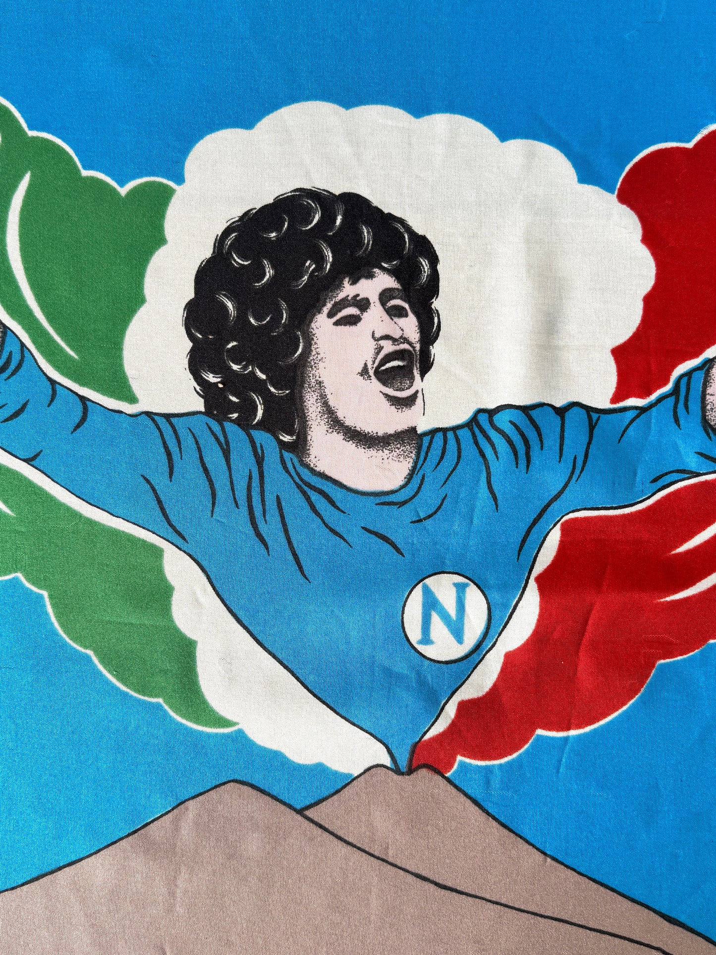 Vintage Napoli / Maradona 80s Scudetto Flag