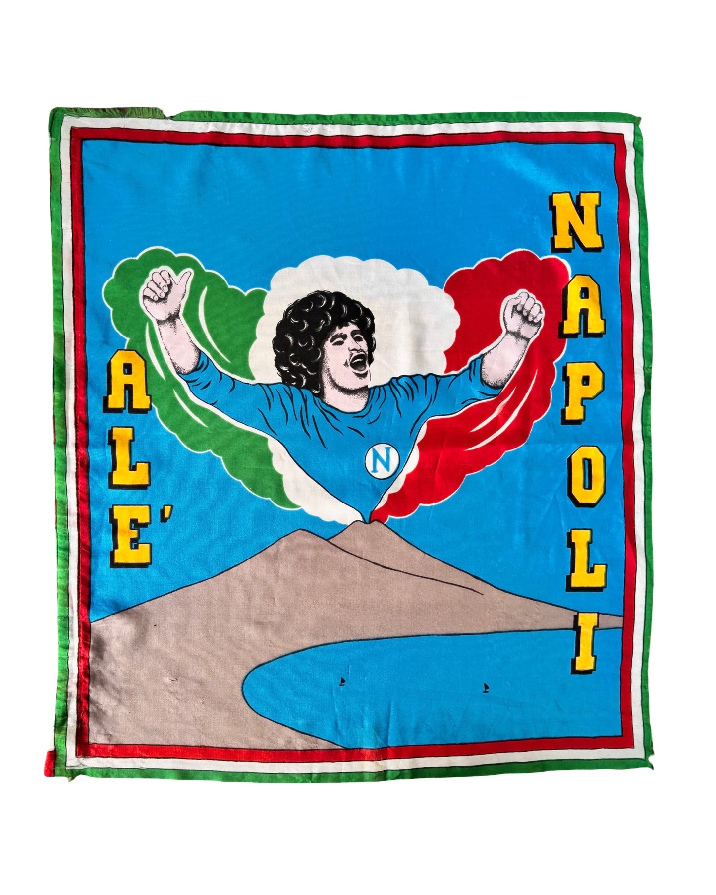 Vintage Napoli / Maradona 80s Scudetto Flag