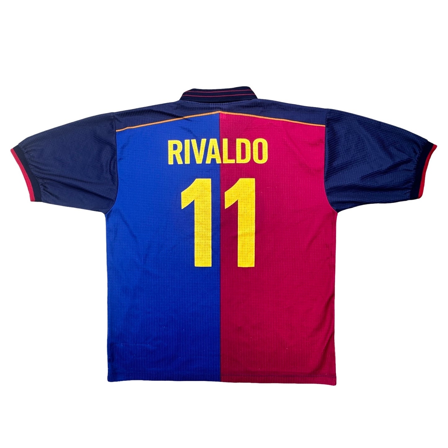 1999-00 Barcelona Centenary Fan Home Football Shirt - Rivaldo