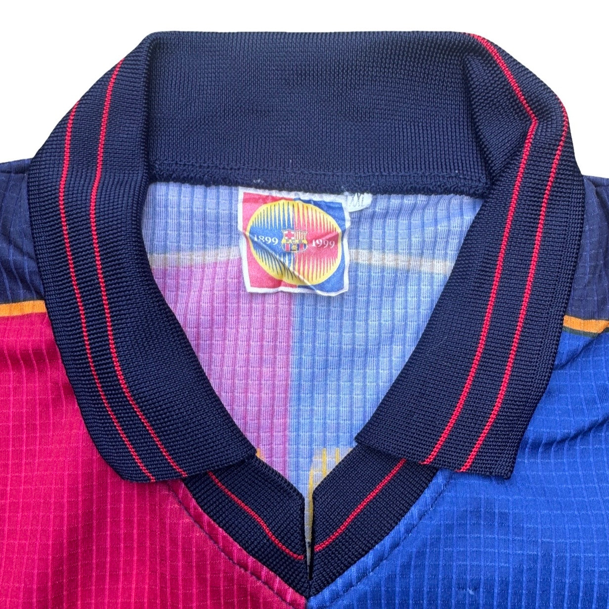 1999-00 Barcelona Centenary Fan Home Football Shirt - Rivaldo