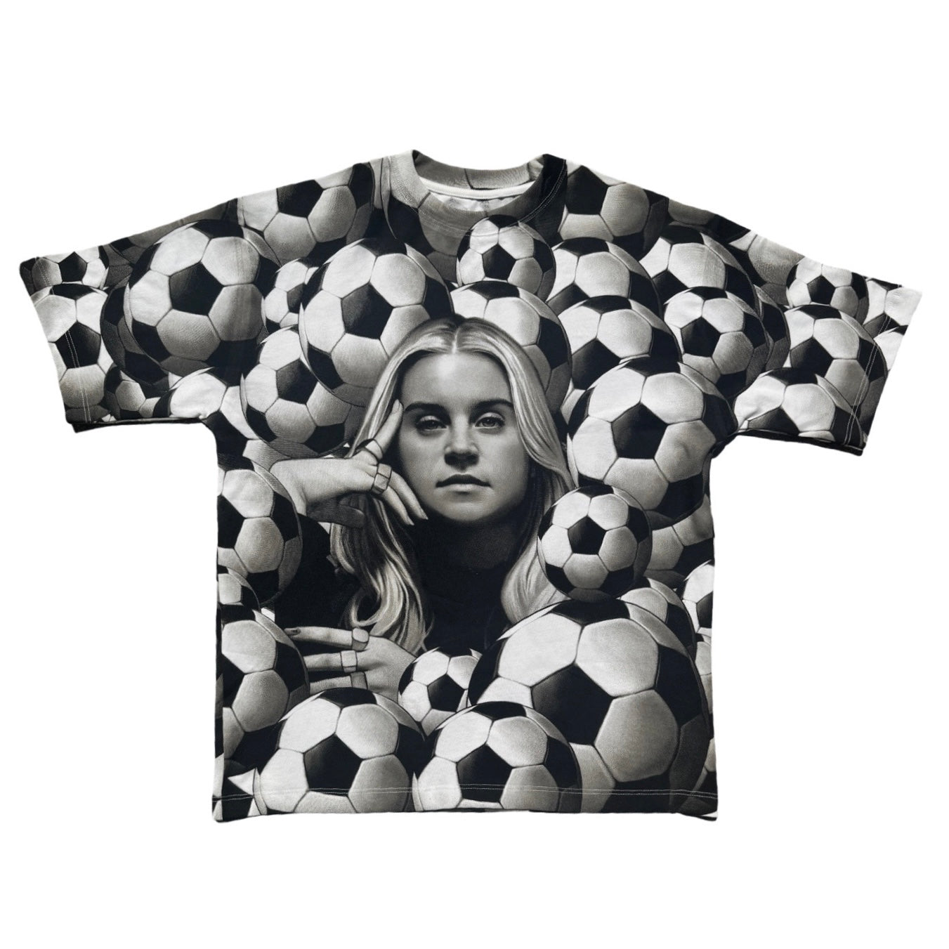 Russo Goal Machine - Lionesses Screen Printed AOP Fan T-Shirt