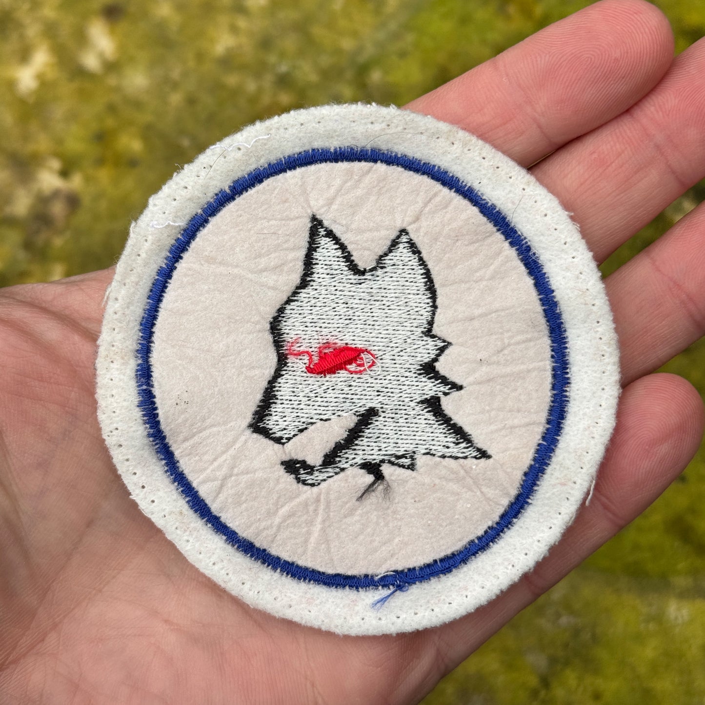 80s Roma Stitched Wool Patch