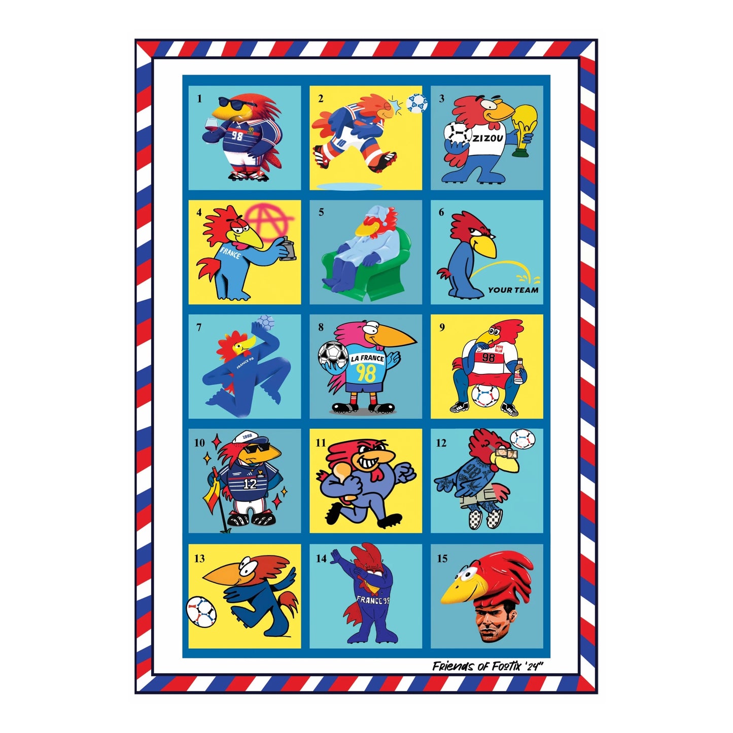 Friends Of Footix Bootleg Print