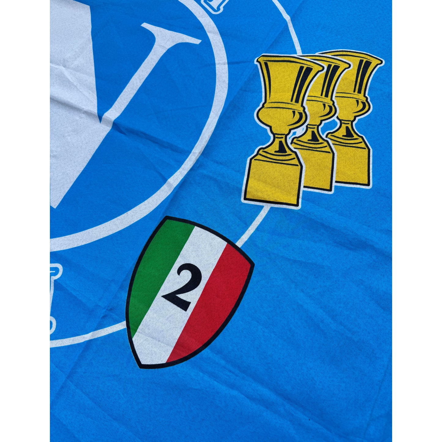 Original Napoli 1989-1990 Second Scudetto Win Flag
