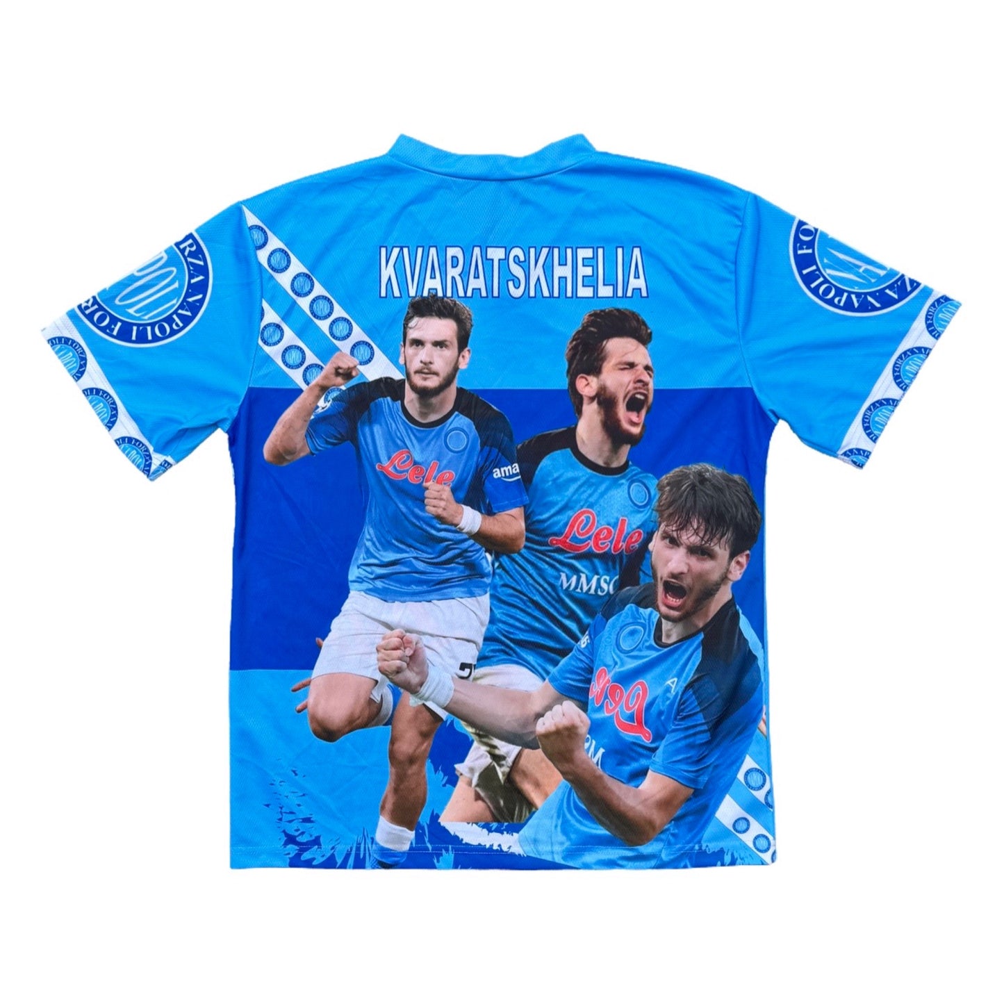 Kvaratskhelia Napoli Champions Bootleg Football Shirt