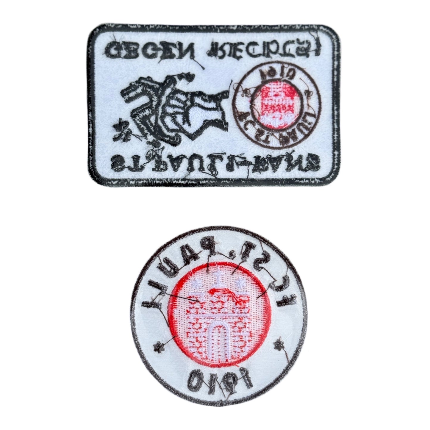 St Pauli Embroidered Woven Patches - Double Pack