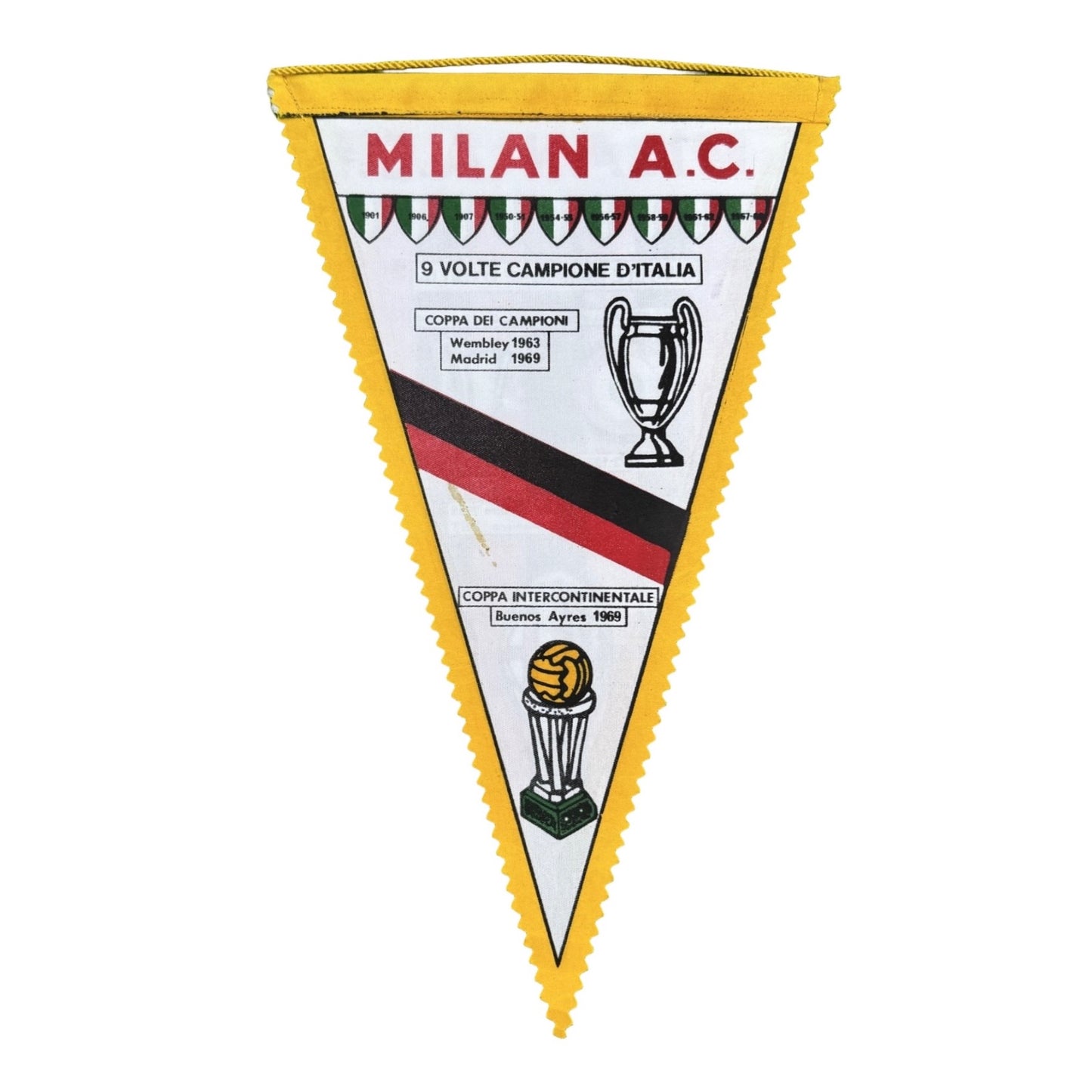 Vintage AC Milan Wall Pennant