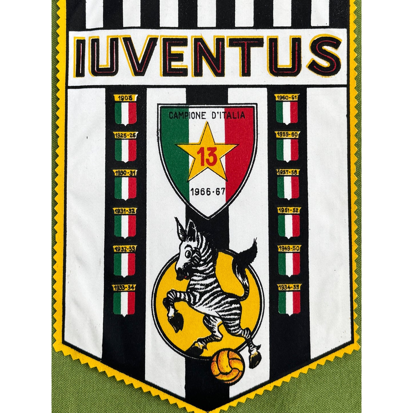 Vintage Juventus Wall Pennant