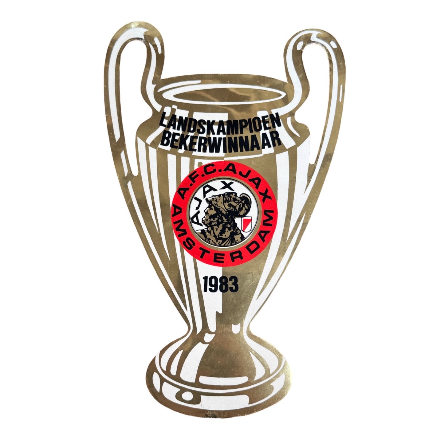 Large 1983 Ajax Unused European Cup Sticker