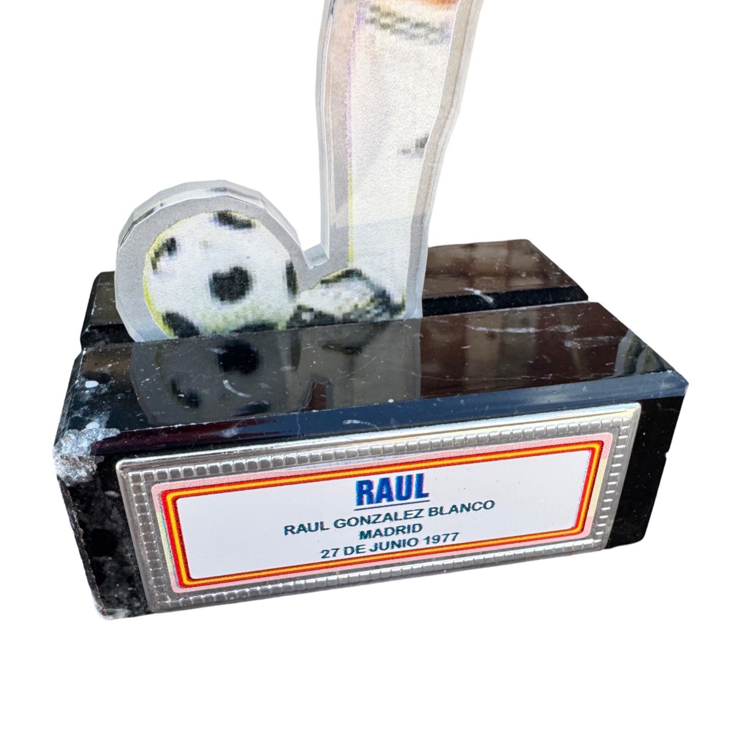 Vintage Raul Galácticos Real Madrid Statue