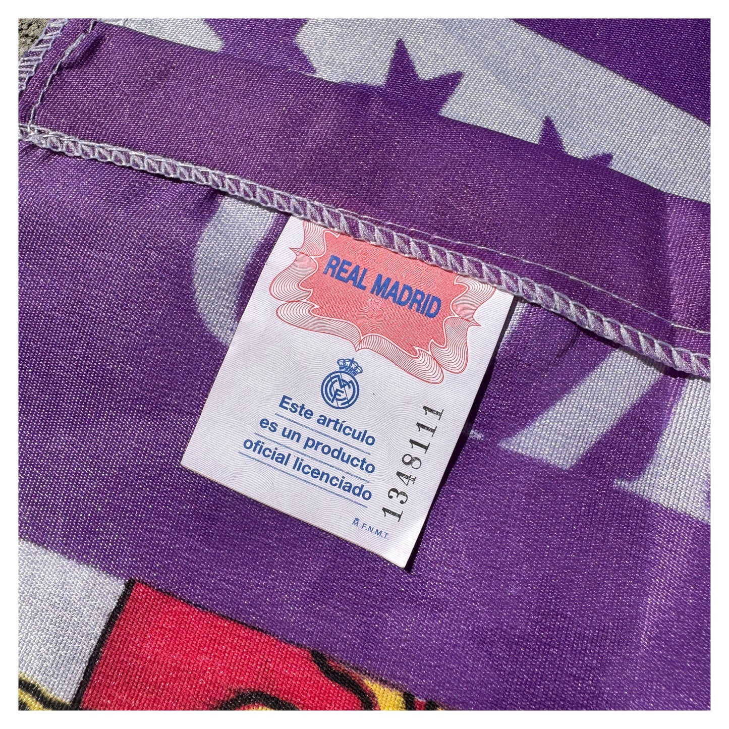 Small Vintage 90s Madrid Champions League Flag