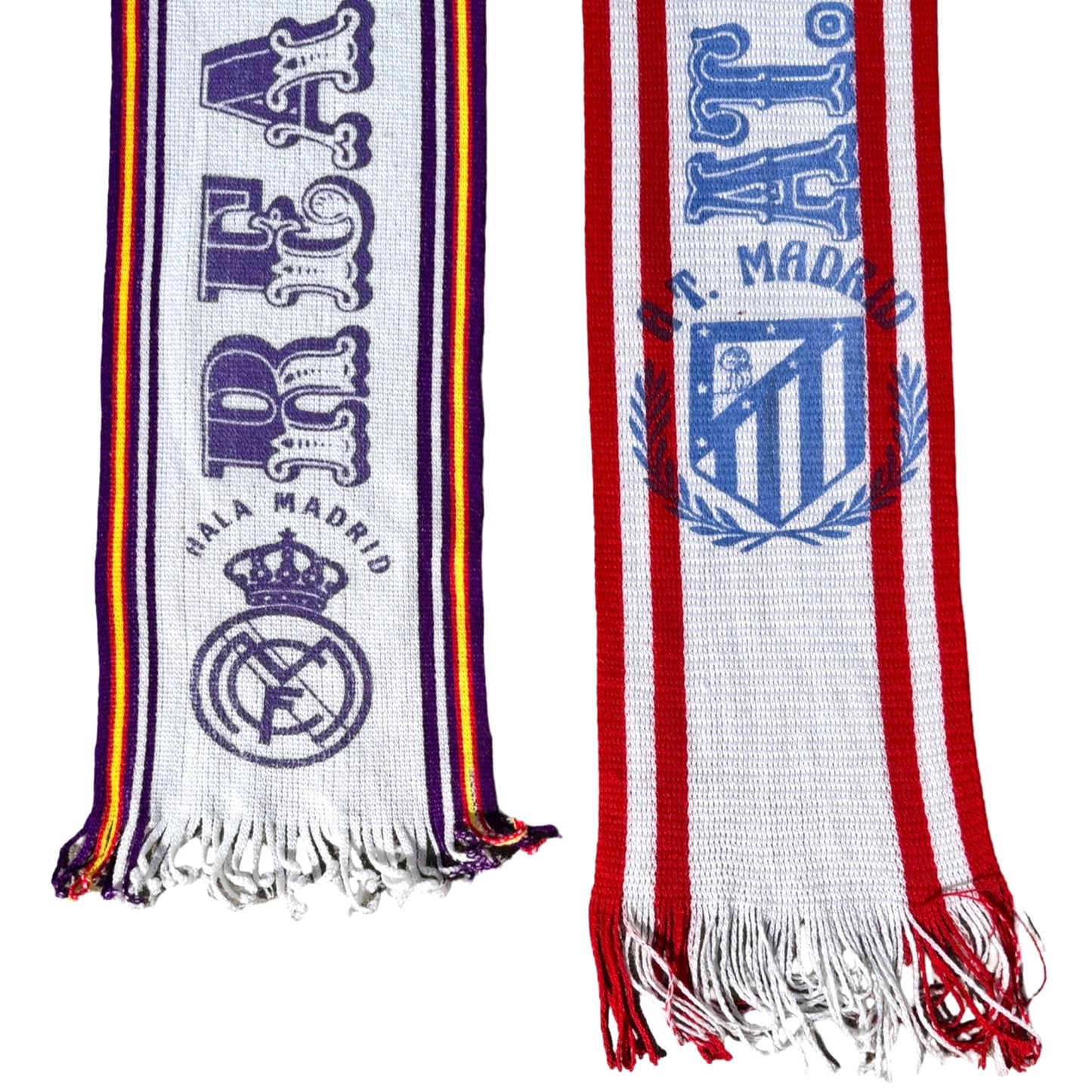 80s Football Scarfs Real Madrid / Atlético Madrid