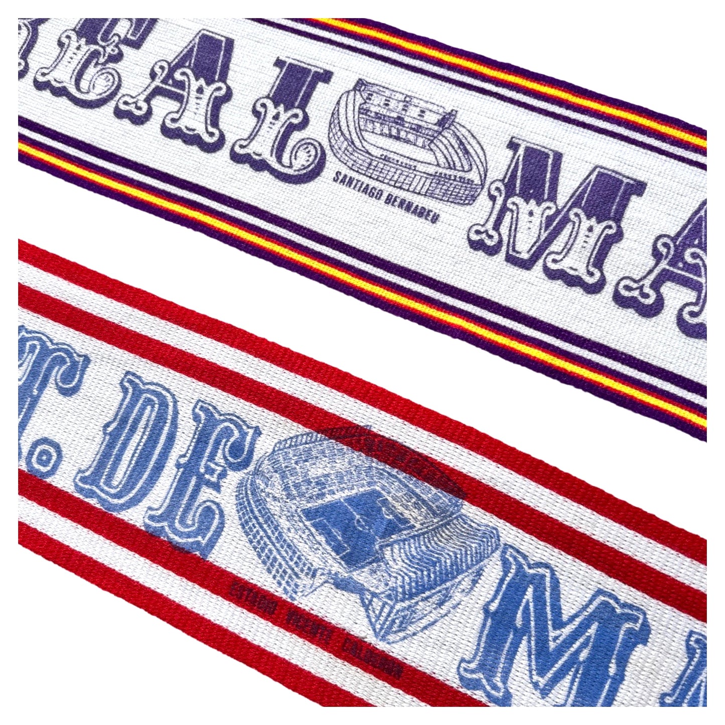 80s Football Scarfs Real Madrid / Atlético Madrid