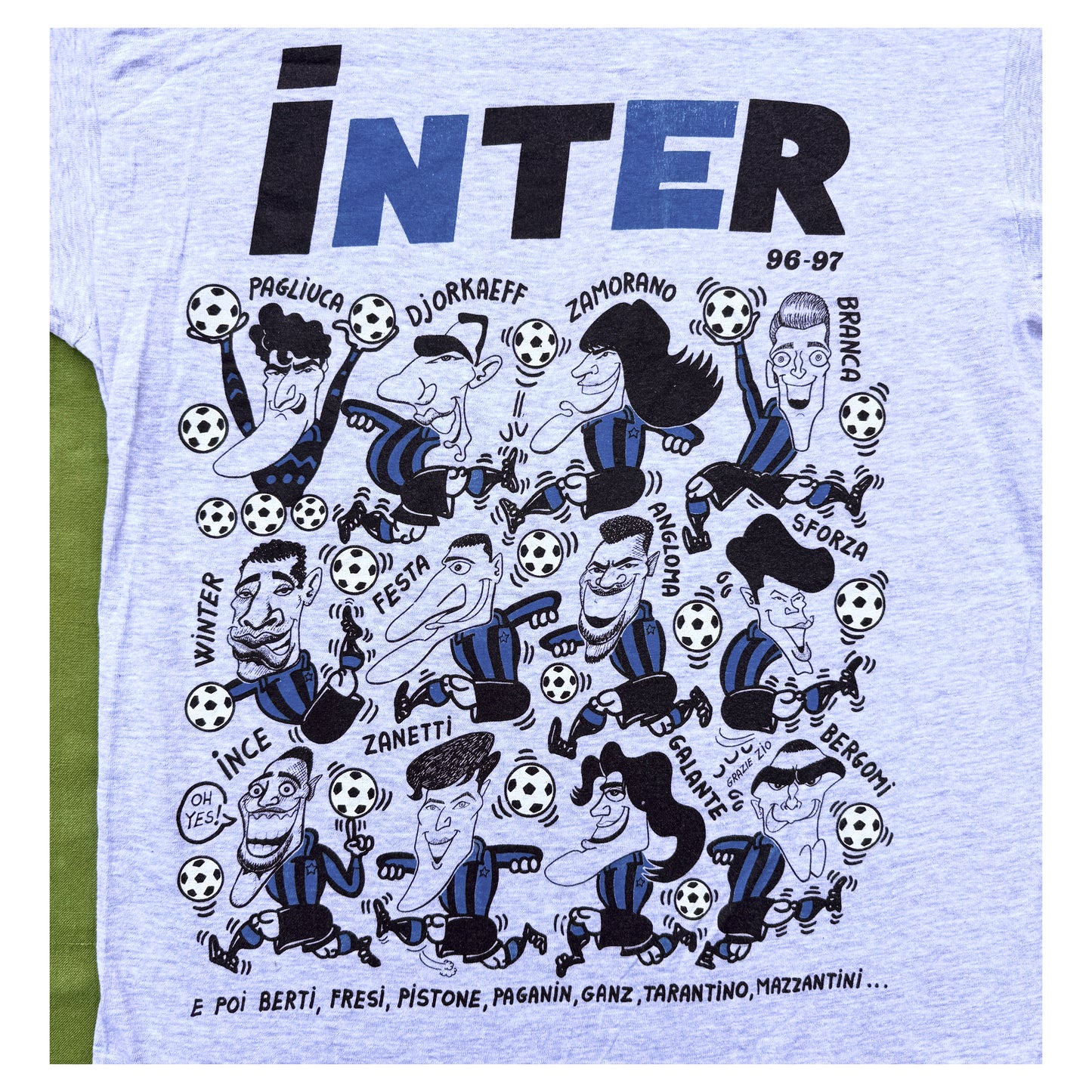 Old School Inter Milan Caricature T-Shirt