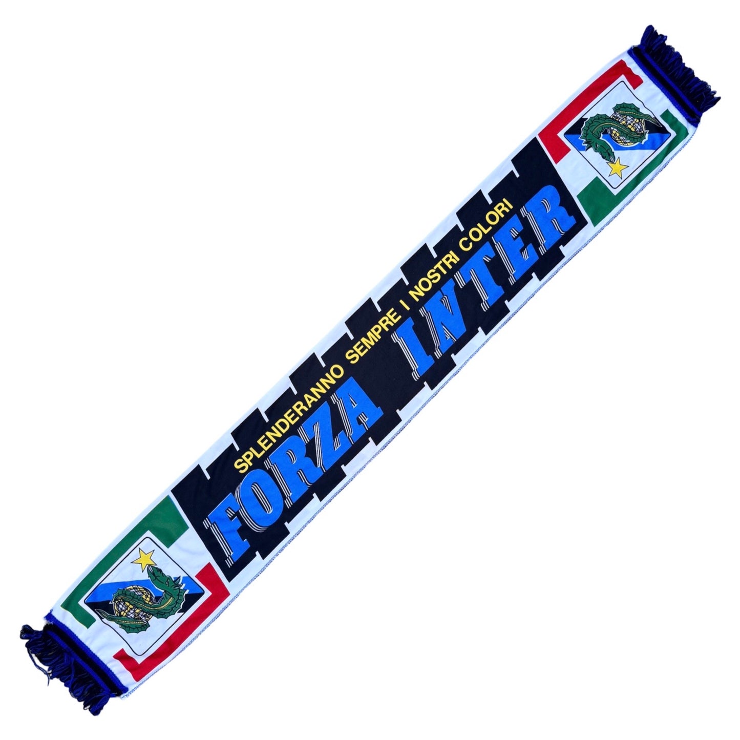 Vintage Inter Milan Football Fan Scarf