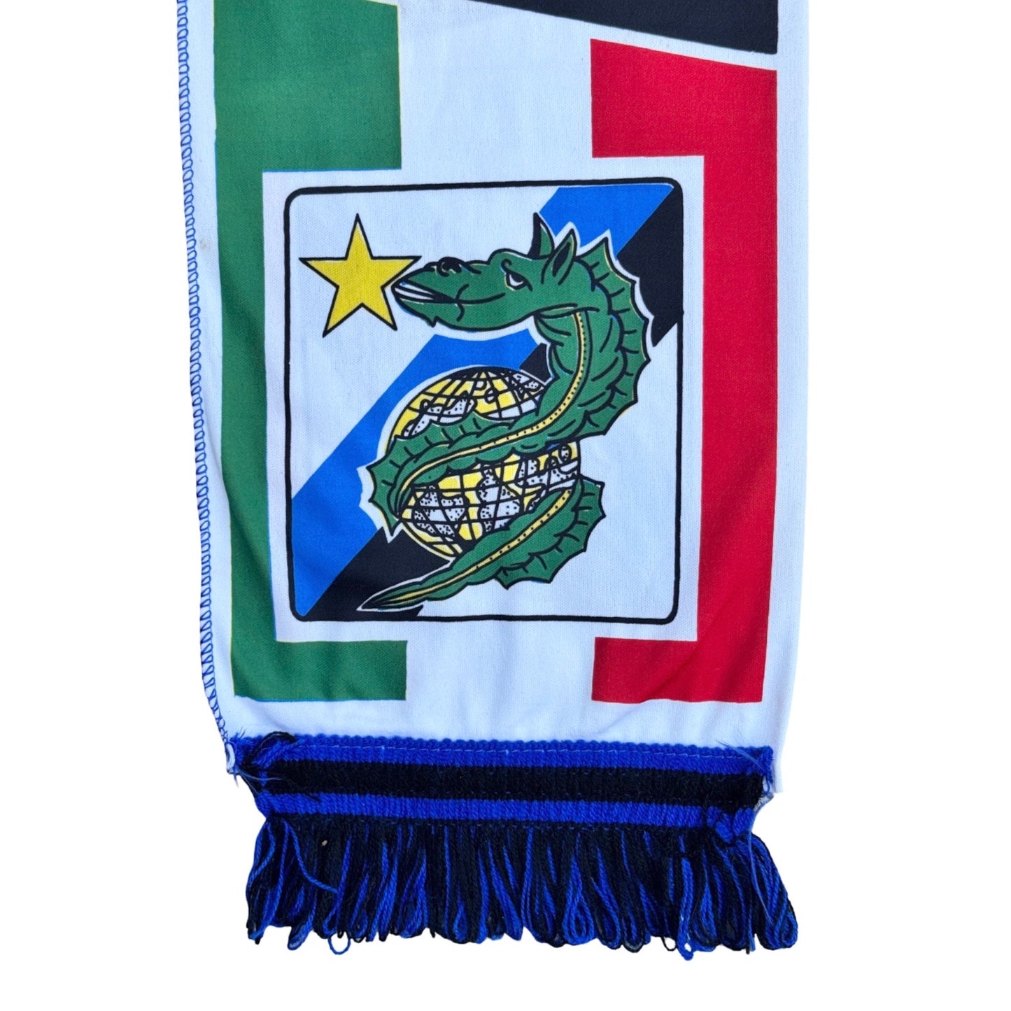 Vintage Inter Milan Football Fan Scarf