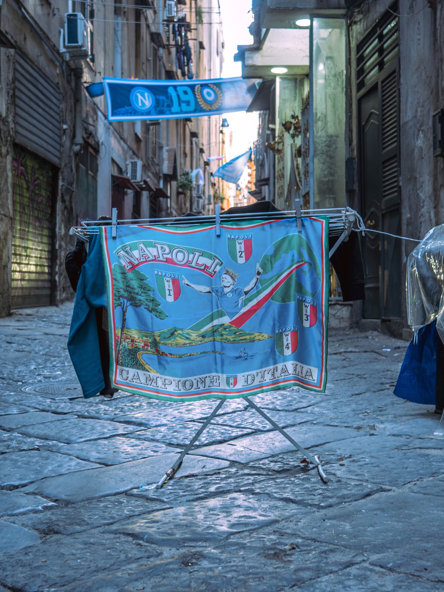 Custom Silk Champions 4th Scudetto Scott Flag