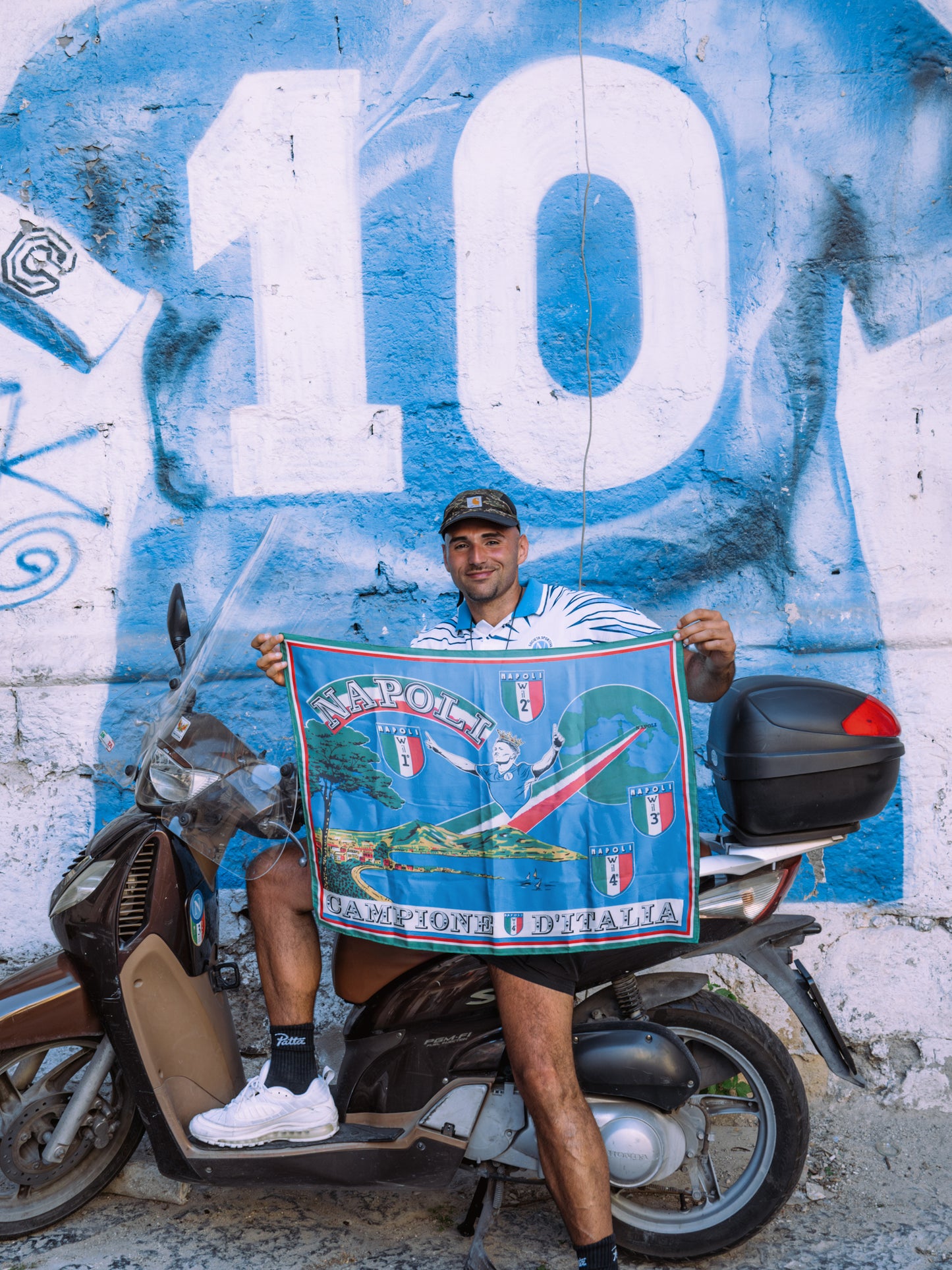 Custom Silk Champions 4th Scudetto Scott Flag