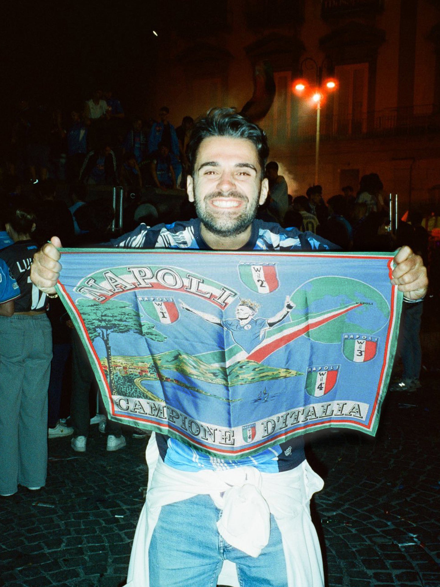 Custom Silk Champions 4th Scudetto Scott Flag