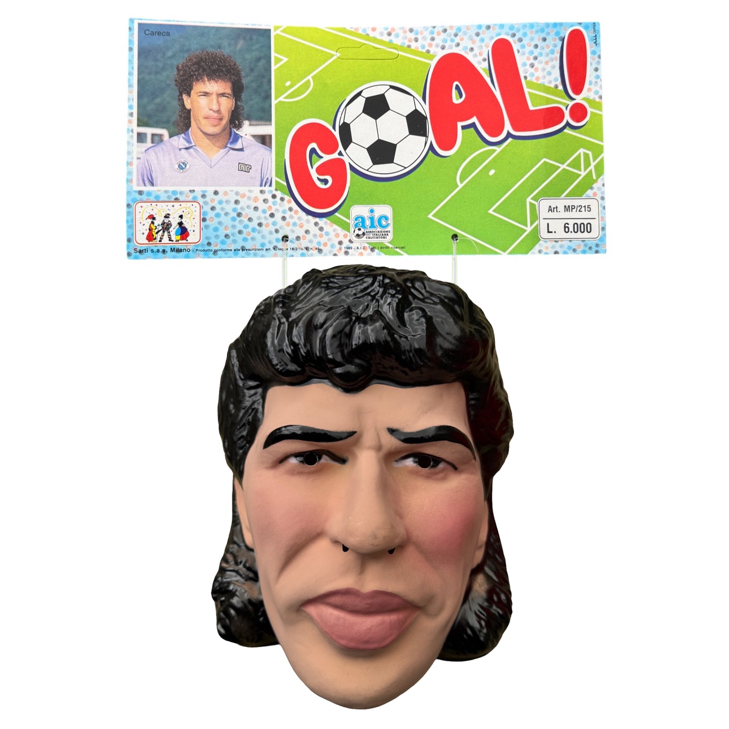 Rare Dead Stock 1989 Careca Napoli Mask