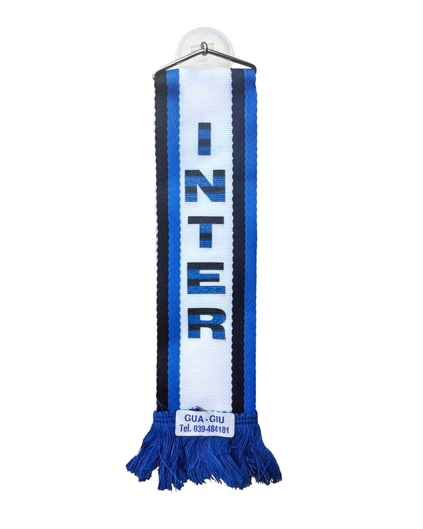 Vintage 80s Inter Milan Car Window Hanging Sucker Pennant