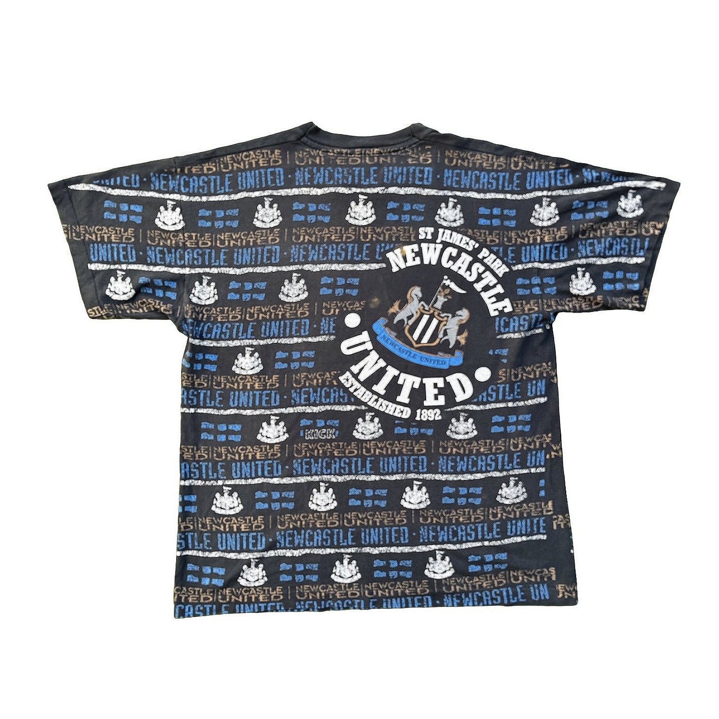 90s Newcastle United Bootleg All Over Print Vintage Shirt