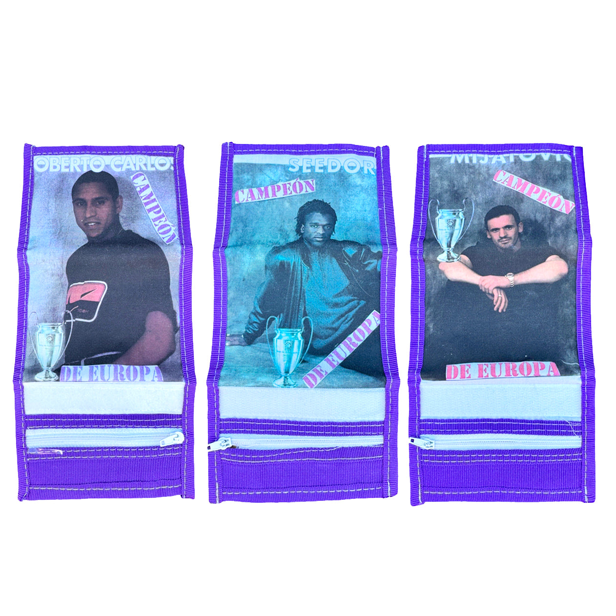 3 x Vintage Real Madrid Dead Stock Wallets