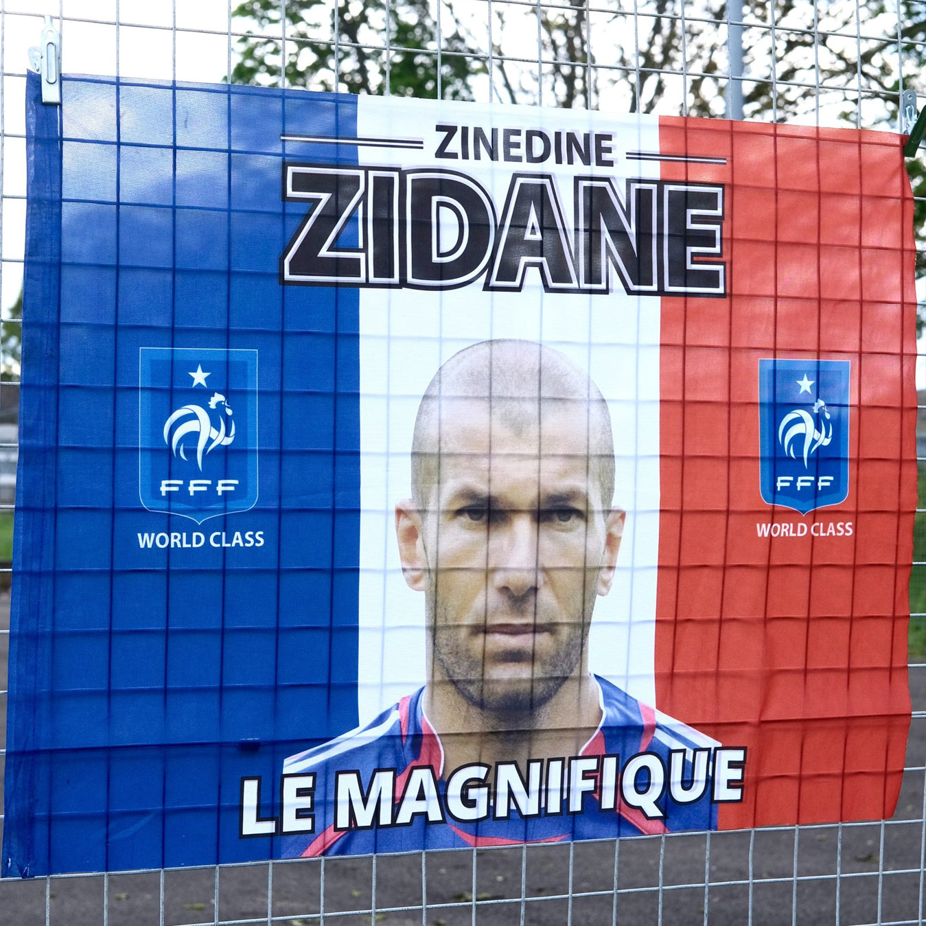 Vintage Zidane World Class 2006 Flag