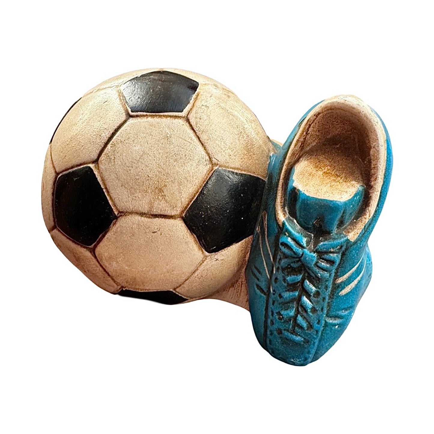 Vintage Ceramic Football Piggy Bank