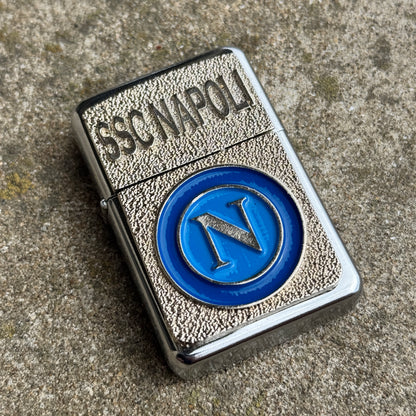 Selection of Vintage Football Zippo Style Lighters