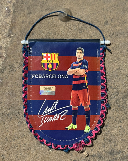Suarez Barcelona - Vintage Football Pennant