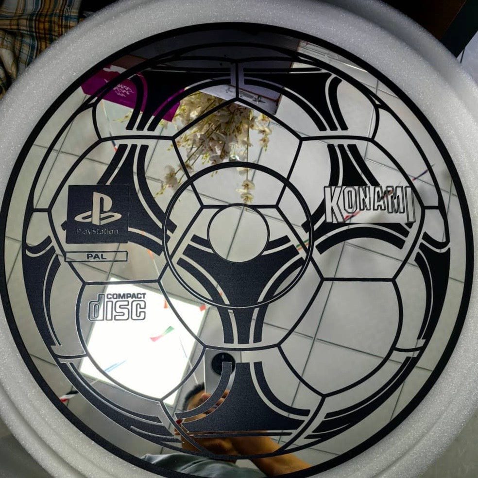 KONAMI 98 Playstation CD Rom Wall Mirror by astorelike94